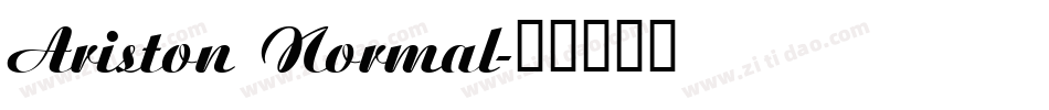 Ariston Normal字体转换